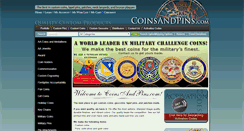 Desktop Screenshot of coinsandpins.com